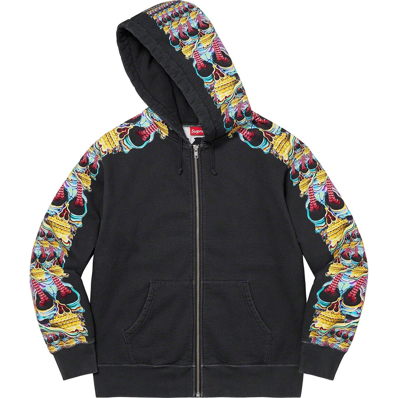 Skulls Zip Up Hooded Sweatshirt view 10